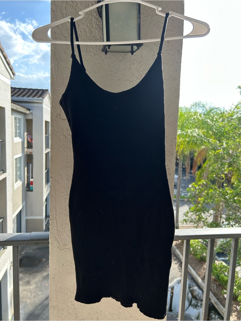Lulus Classic Black Ribbed Slip Dress - Sleek Spaghetti Strap Style 0276 B3